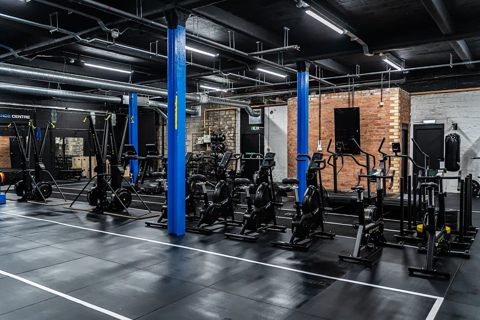 Optimal Performance Centre training floor with premium Technogym equipment